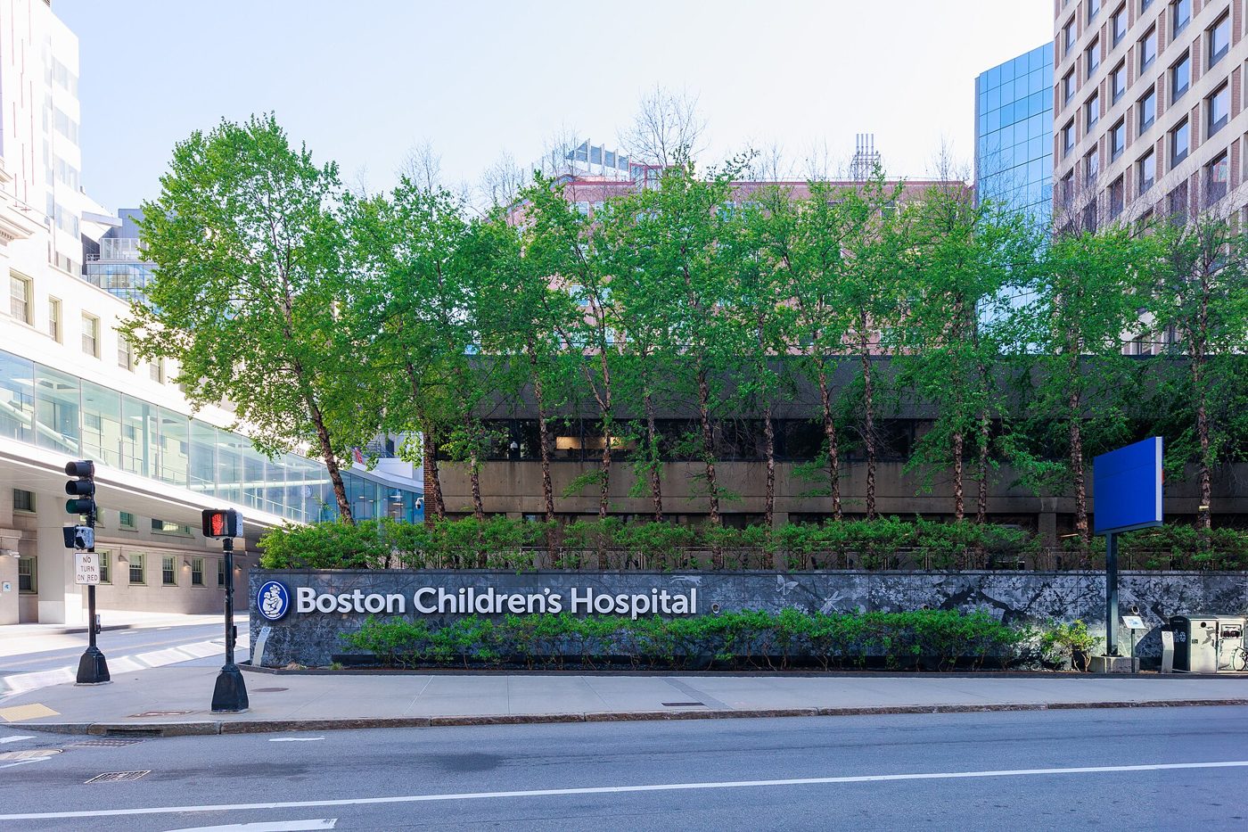 Boston Children's Hospital on Longwood Avenue, where Callan Clancy died four days after the killings.