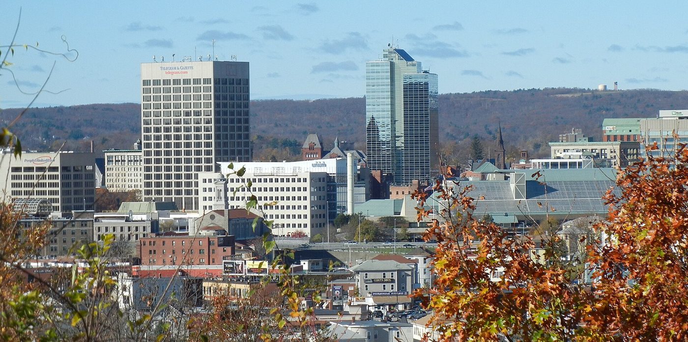 Downtown Worcester. Turtleboy began as a Worcester blog in 2013.
